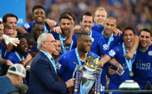 El Leicester City celebrando la Premier League de la temporada 2015/2016